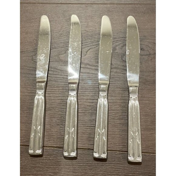 Towle Southwest Set of‎ 4 Modern Hollow Knives 18/8 Supreme Stainless Flatware - Picture 1 of 3